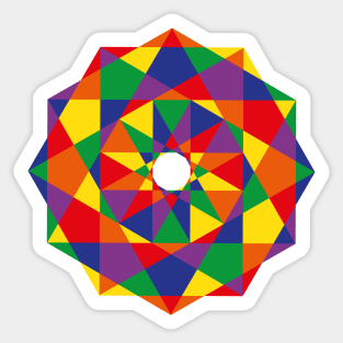 Geo Rainbow Sticker